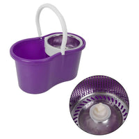 Floor Mop Microfiber Spining Magic Spin Mop Bucket 2 Heads Rotating / 777130