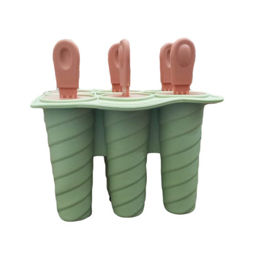 (Net) Silicone Ice Cream Popsicle Molds Silicone 6 Pieces