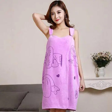 Women's Shoulder Wearable Bath Towel Luxury