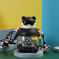 (Net) Water Bottle With Straw 900ML