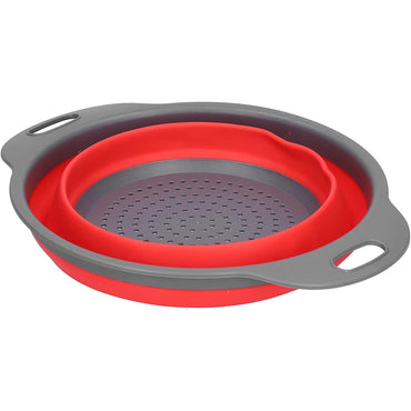 Silicone Folding Plastic Colander Strainer Kitchen 24 x 30 x 9  cm
