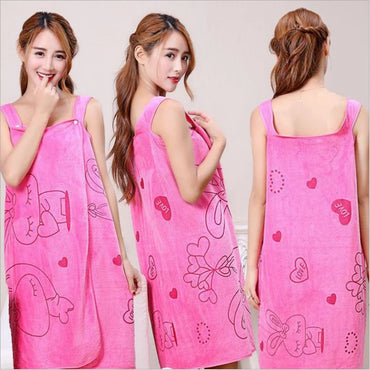 Women's Shoulder Wearable Bath Towel Luxury