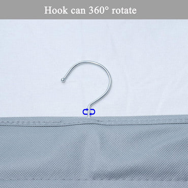 12 Pockets Hanging Shoe Organizer for Closet with Hanger for Storage Mens Shoes,Kids ,Also can used as Travel shoe rack hanging