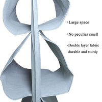 12 Pockets Hanging Shoe Organizer for Closet with Hanger for Storage Mens Shoes,Kids ,Also can used as Travel shoe rack hanging