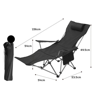 (net)Outdoor Camping Folding Reclining Chair Portable Ultralight Fishing Leisure Lunch Beach Chair