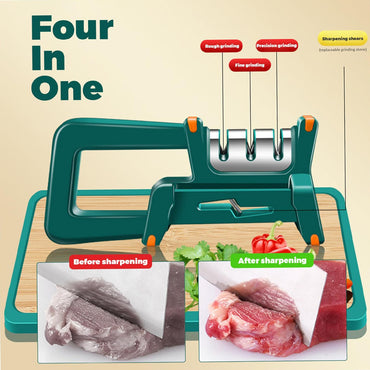 4-in-1 Multi-Function Knife Sharpener