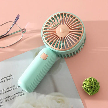 Mini Portable USB Hand Fan Built-In Rechargable Battery