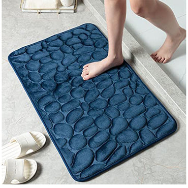 Tan Rugs for Bathroom Floor Non Slip Bath Mat Thick Soft Memory Foam Carpet 40 x 60 cm