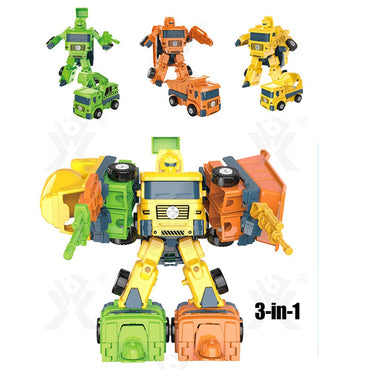 New Cool Plastic Intelligent Transformers 3in1 Robot Car Toys
