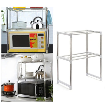 Shelf rack for microwave oven Multifunctional Storage Rack Kitchen Organizer For Microwave Oven Shelf Organizer Table Rack / 5819