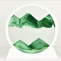 Quace Sand Art Liquid Motion Moving Sand Art Picture 3D Deep Sea Sandscape Flowing Sand Frame Painting 3D Color Quicksand Home Office Desk Decor Big Size