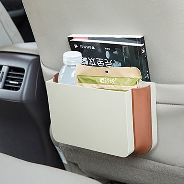 Car Seat Organizer And Dustbin Convenient Portable Trash Storage Solution For Your Car