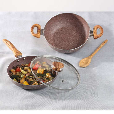 (net) Stewpot Granite Non Stick Stone 20 cm