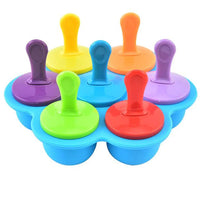 7 Cavity Silicone Mini Ice Popsicle Mold