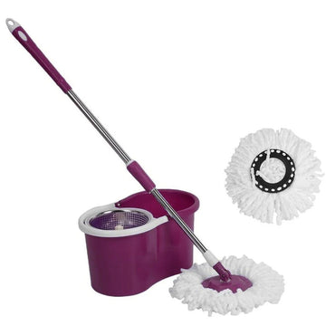 Floor Mop Microfiber Spining Magic Spin Mop Bucket 2 Heads Rotating / 777130