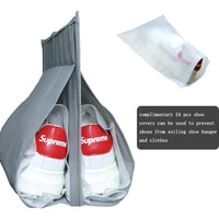 12 Pockets Hanging Shoe Organizer for Closet with Hanger for Storage Mens Shoes,Kids ,Also can used as Travel shoe rack hanging