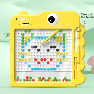 Cute Dinosaur Magnetic Doodle Board Children's Cartoon Pen Control Training Writing Magnetic Toys Magnetic Drawing Board For Kid
