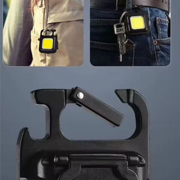 (NET) Rechargeable Super Bright LED Keychan Flashlight Small Pocket Flashlight