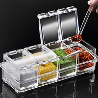 Transparent Kitchen Spice Box Organizer Storage Spice Boxes Seasoning