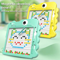 Cute Dinosaur Magnetic Doodle Board Children's Cartoon Pen Control Training Writing Magnetic Toys Magnetic Drawing Board For Kid