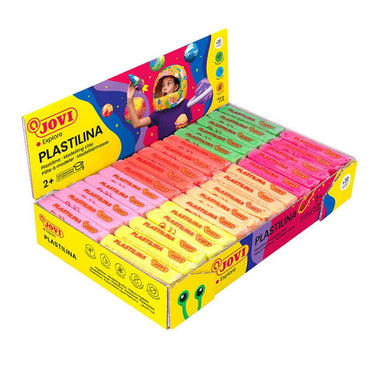 Jovi Plastilina Modelling Clay Set Of 30 Bars 50g Each 6 Neon Colors - Karout Online -Karout Online Shopping In lebanon - Karout Express Delivery