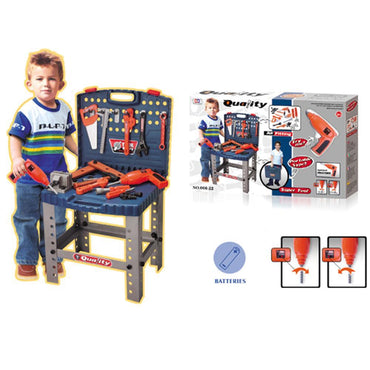 Quality Super Tool Set With Folding Work Bench Workshop Drill Toys & Baby