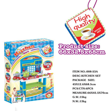 KITCHEN SET WITH LIGHT & SOUND.