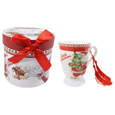 Christmas Mug in Rounded Santa Box - Karout Online -Karout Online Shopping In lebanon - Karout Express Delivery