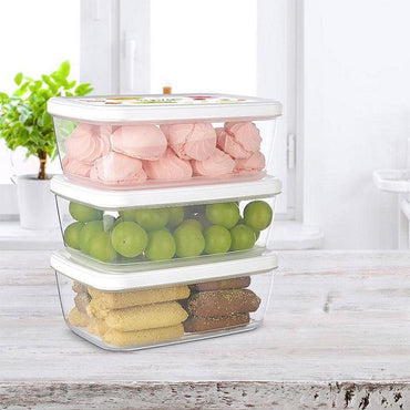 Titiz Plastik Aria Storage Box Set AP-9257/ 850ml - 28oz x3 - Karout Online -Karout Online Shopping In lebanon - Karout Express Delivery