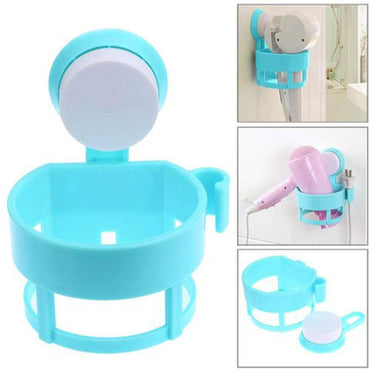 Hair Dryer Holder Rack with Suction Cup - Karout Online -Karout Online Shopping In lebanon - Karout Express Delivery