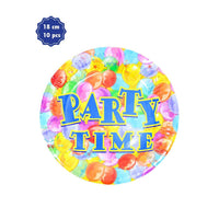 Party Time- Paper Plates 18 cm (10 PCS).