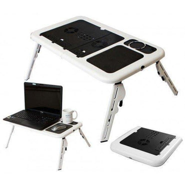 E-TABLE PORTABLE LAPTOP TABLE WITH COOLER FAN LD09 / KC-129 - Karout Online -Karout Online Shopping In lebanon - Karout Express Delivery