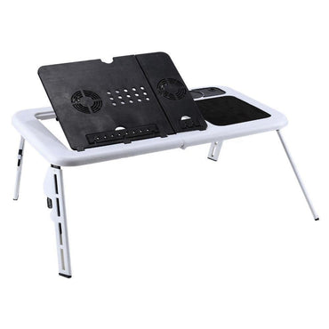 E-TABLE PORTABLE LAPTOP TABLE WITH COOLER FAN LD09 / KC-129 - Karout Online -Karout Online Shopping In lebanon - Karout Express Delivery
