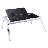 E-TABLE PORTABLE LAPTOP TABLE WITH COOLER FAN LD09 / KC-129 - Karout Online -Karout Online Shopping In lebanon - Karout Express Delivery