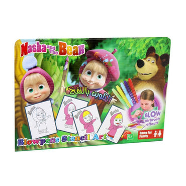 Blow Pens Stencil Art.