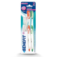 Benefit Double Tri-Action Toothbrush x 2 pcs - Karout Online -Karout Online Shopping In lebanon - Karout Express Delivery