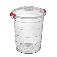 Follow Me Transparent Tetris Locked Bucket with Lock 65L - Karout Online -Karout Online Shopping In lebanon - Karout Express Delivery