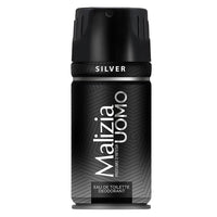 Malizia Uomo Deodorant Silver 150 ml - Karout Online -Karout Online Shopping In lebanon - Karout Express Delivery
