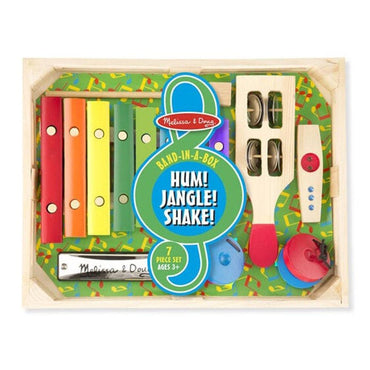 MELISSA & DOUG  BAND IN A BOX  HUM JANGLE SHAKE - Karout Online -Karout Online Shopping In lebanon - Karout Express Delivery