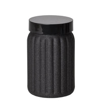 Herevin Embossed Canister-Sim Mat Black / 1.4Lt - Karout Online -Karout Online Shopping In lebanon - Karout Express Delivery
