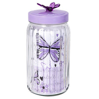 Herevin  Canister-Butterfly Cover-Soft Purple-Shrink /1.7Lt - Karout Online -Karout Online Shopping In lebanon - Karout Express Delivery
