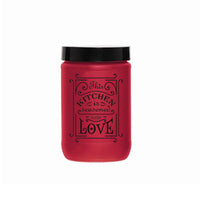 Herevin Decorated Red Matte Jar / 425ml - Karout Online -Karout Online Shopping In lebanon - Karout Express Delivery