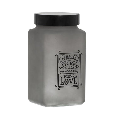 Herevin Squared Decorated Jar / 2000ml - Karout Online -Karout Online Shopping In lebanon - Karout Express Delivery