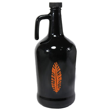 Herevin Black Decorated Oil Bottle - Leaf  / 3Lt - Karout Online -Karout Online Shopping In lebanon - Karout Express Delivery