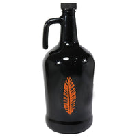 Herevin Black Decorated Oil Bottle - Leaf  / 3Lt - Karout Online -Karout Online Shopping In lebanon - Karout Express Delivery