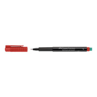 Faber Castell OHP Marker Permanent F, Red - Karout Online -Karout Online Shopping In lebanon - Karout Express Delivery