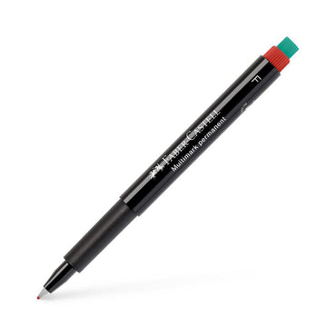 Faber Castell OHP Marker Permanent F, Red - Karout Online -Karout Online Shopping In lebanon - Karout Express Delivery