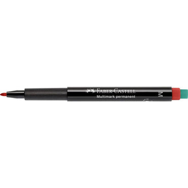 Faber Castell OHP Marker Permanent M, Red - Karout Online -Karout Online Shopping In lebanon - Karout Express Delivery
