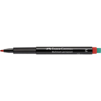 Faber Castell OHP Marker Permanent M, Red - Karout Online -Karout Online Shopping In lebanon - Karout Express Delivery