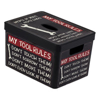 Herevin Decorated Plastic Box - My Tool Rules